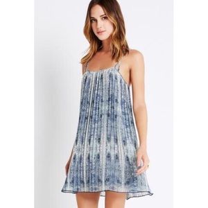BCBGeneration blue pleated mini dress